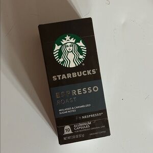 Starbucks Espresso Roast Nespresso Capsules - Black and White